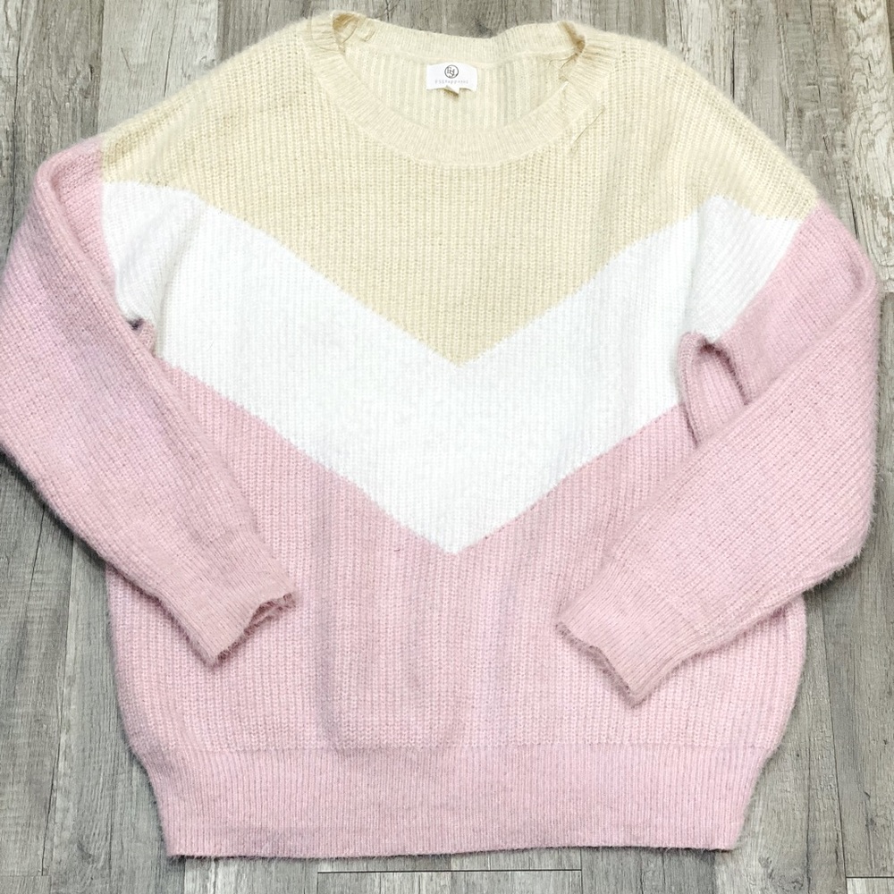 FSL CHEVRON PINK SWEATER